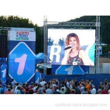 3D 12mm Pixel  outdoor Full Color LED display hire RGB 7500